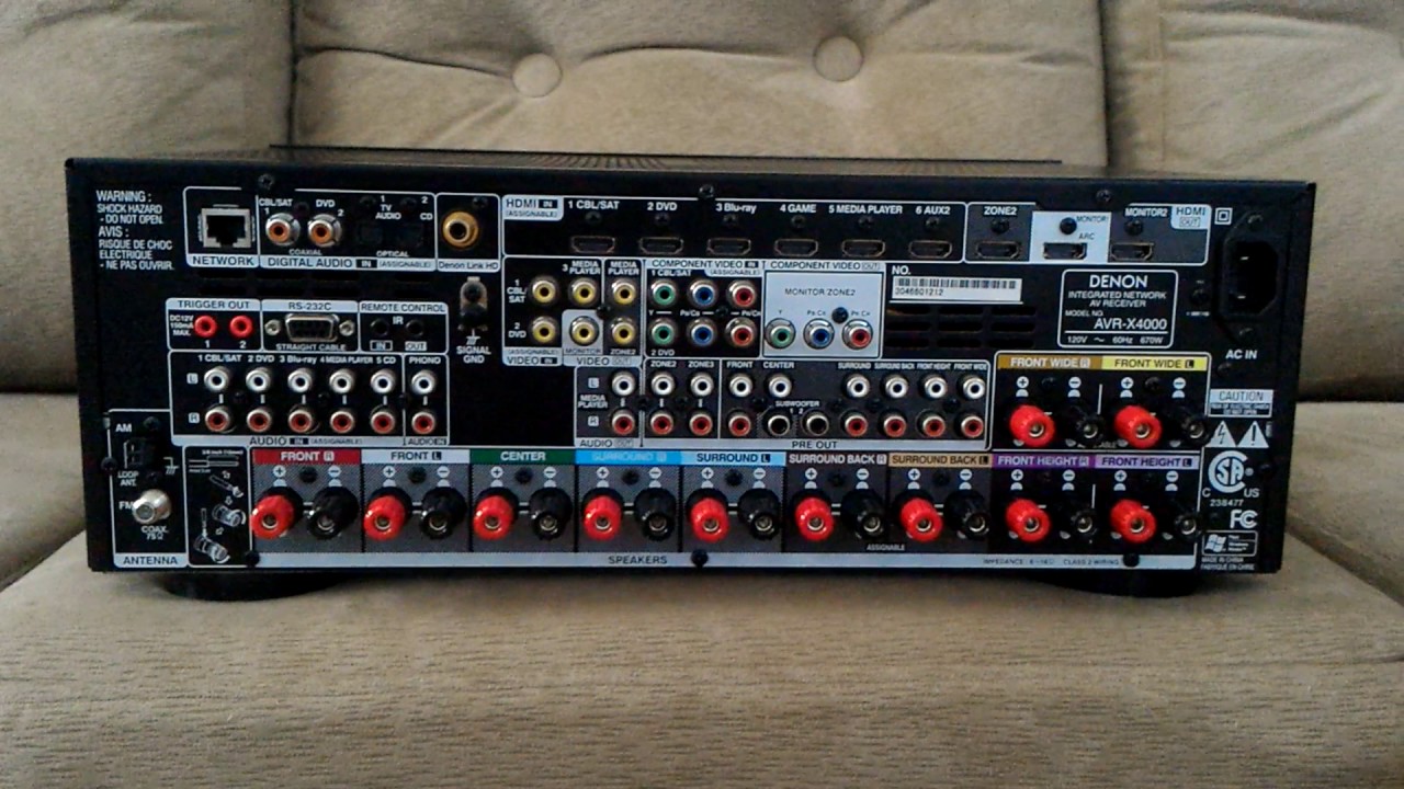 Receiver Denon X4000