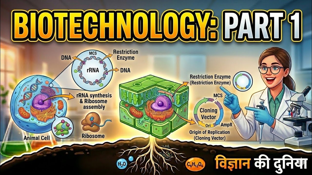 Genetic Engineering & rDNA Technology | Masterclass Part-1 | जैव प्रौद्योगिकी 