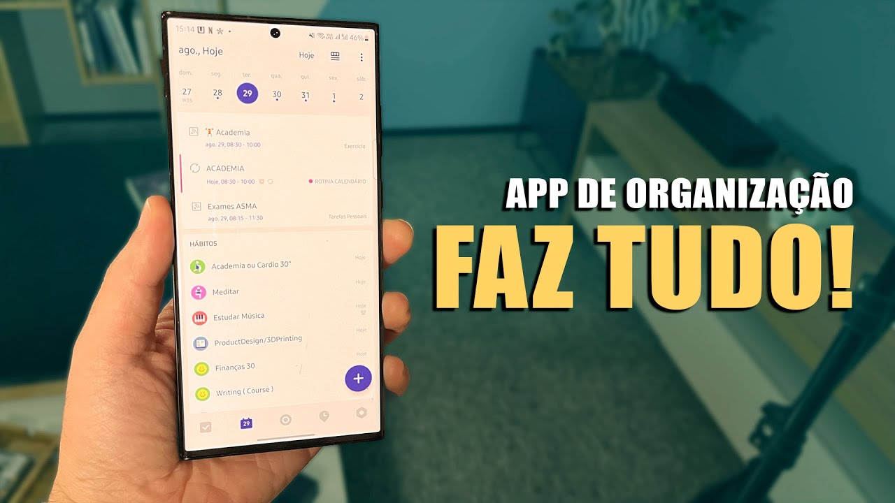 Esse é o MAIS COMPLETO APP para ORGANIZAÇÃO!! // Lista de Tarefas, Calendário, Hábitos e NOTAS!