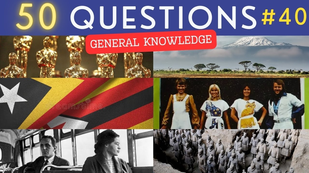The General Knowledge Quiz #40 ¦ 50 Trivia Questions - Pub Quiz