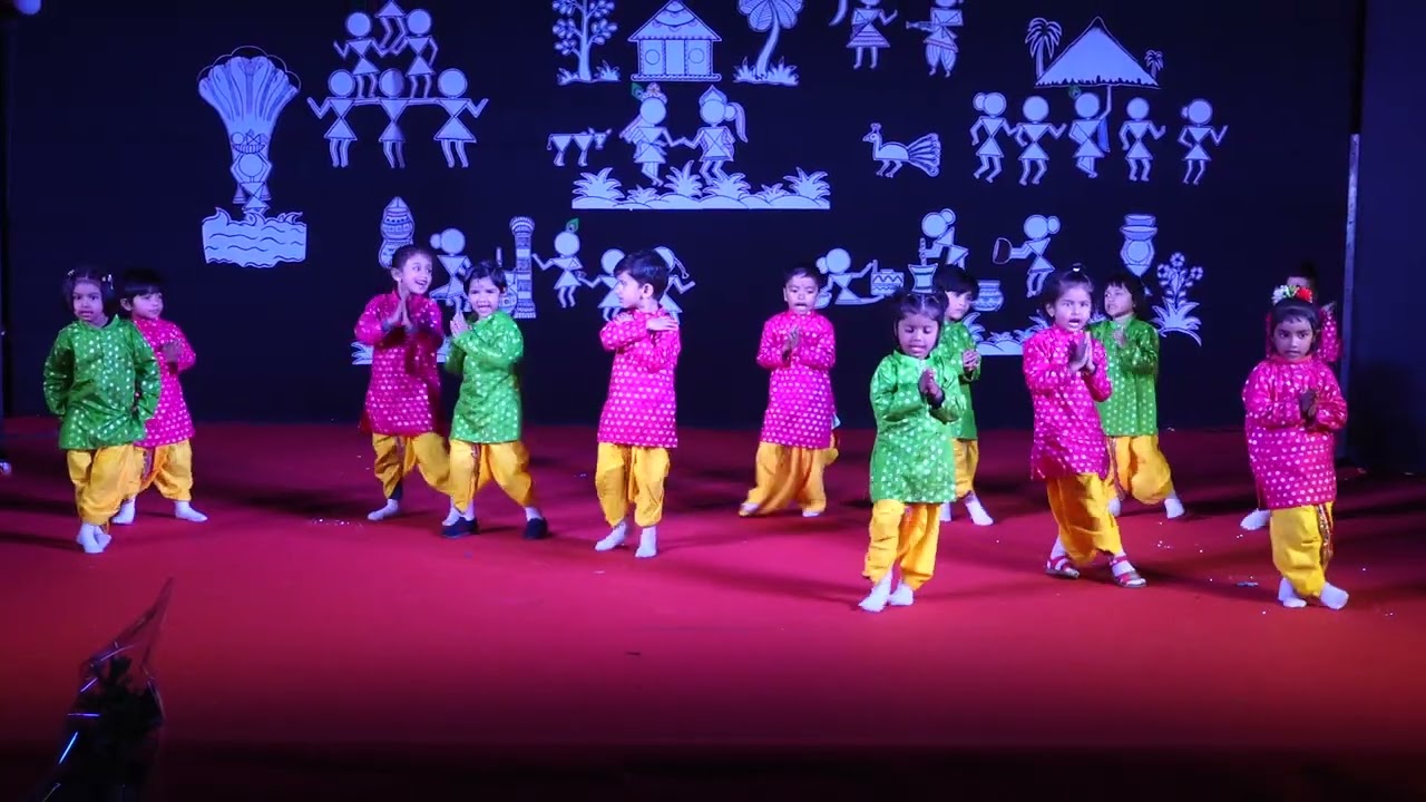 Annual function, performance by Nursery kids. 