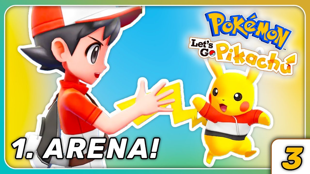 1. Arena! Kampf gegen Rocko in Mamoria! | Pokémon Let's Go Pikachu #3 [Deutsch]