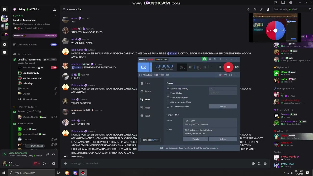 GPA/Kaw vs Kaz (DISCORD LOUDTESTING)