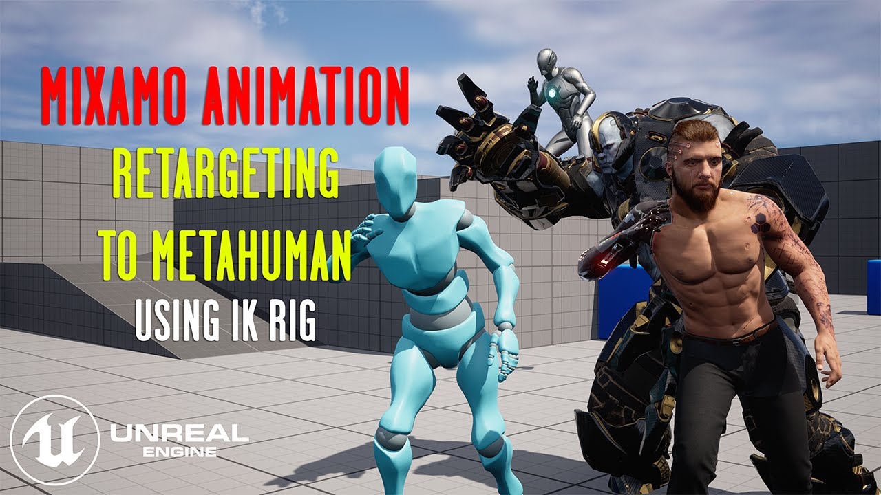 Unreal Engine 5 MIXAMO To MetaHuman | IK RIG Tutorial