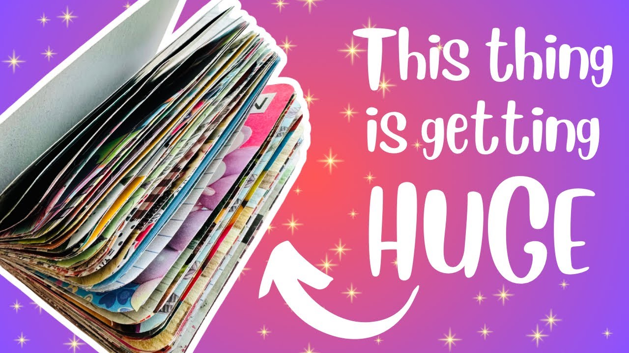 Mini Collage Glue Book | It’s so big now!