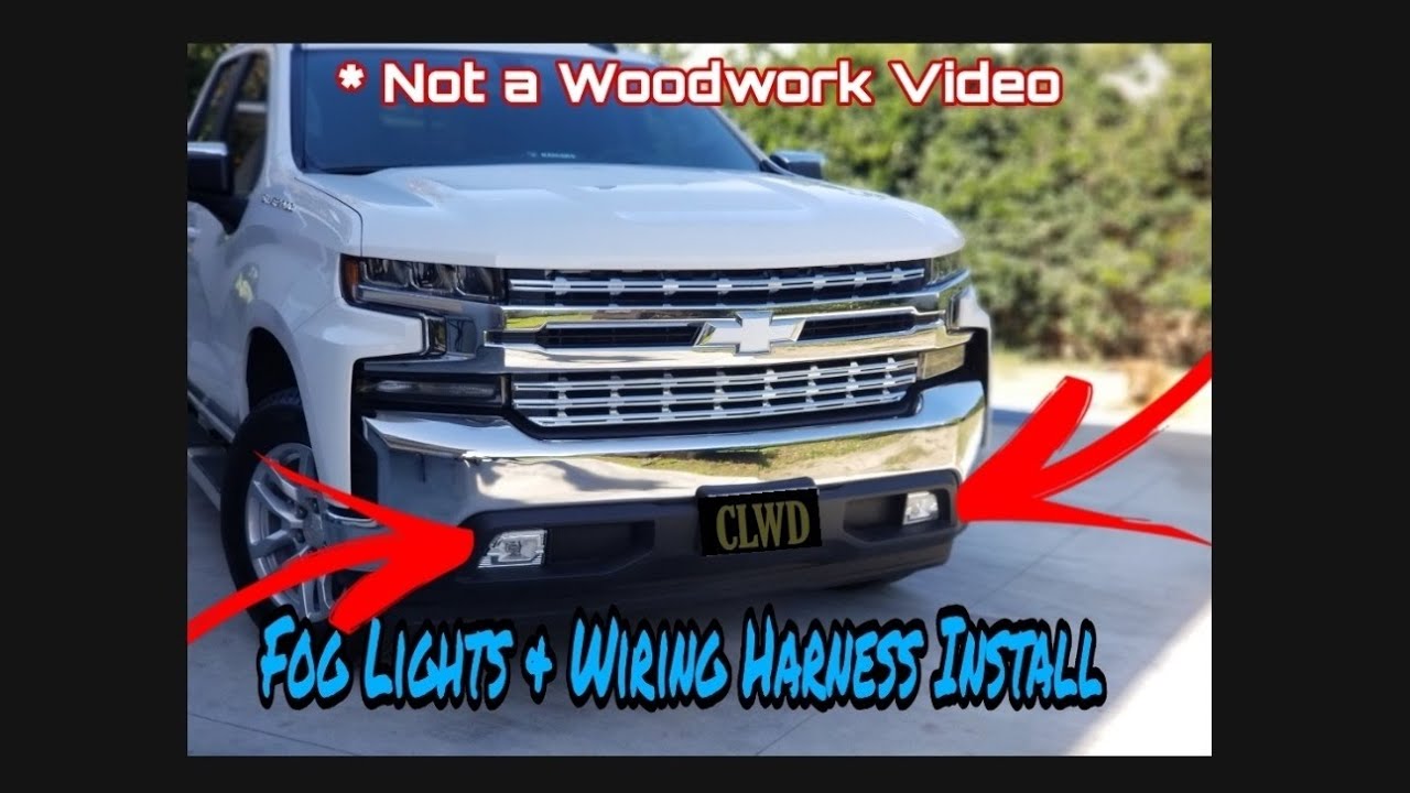 HOW TO INSTALL Fog Lights & Wiring Harness 2020 Silverado - Caliwood Specialty -Not a Woodwork Video