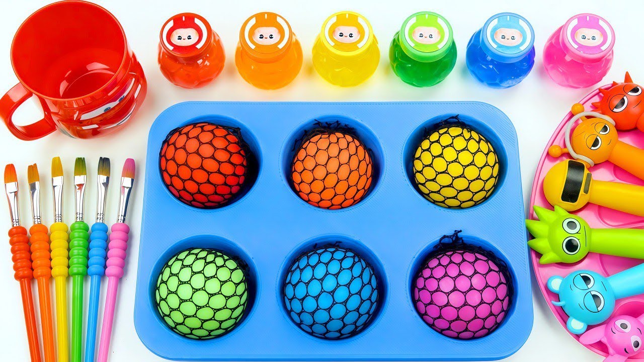 Satisfying Video l DIY How To Make DIY 6 Full Slimes SPRUNKI Candy Lollipop Labubu Paint Color ASMR
