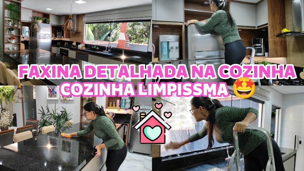 FAXINA PESADONA DETALHADA🏡 | COZINHA LIMPISSIMA🤩|3 HORAS SEM PARAR