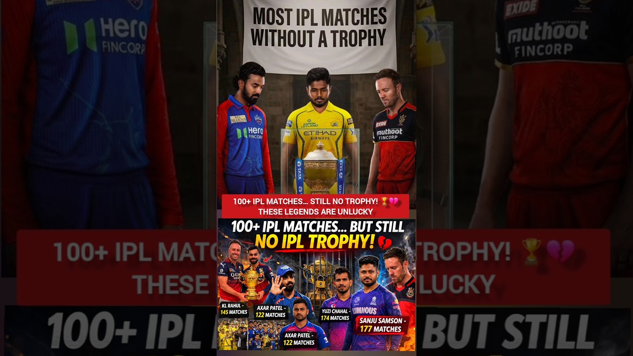 100+ IPL Matches… Still No Trophy! 🏆💔 These Legends Are Unlucky