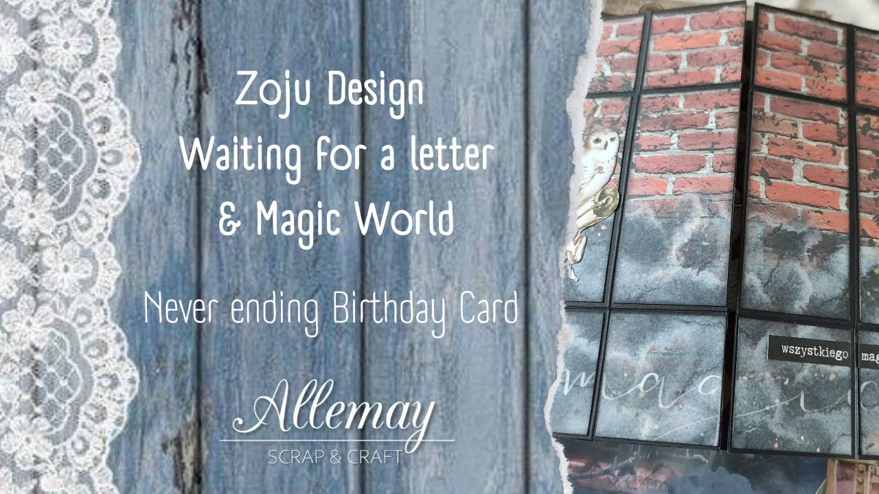 Never ending Birthday Card for Harry Potter fun, scrapbooking, Zoju Design