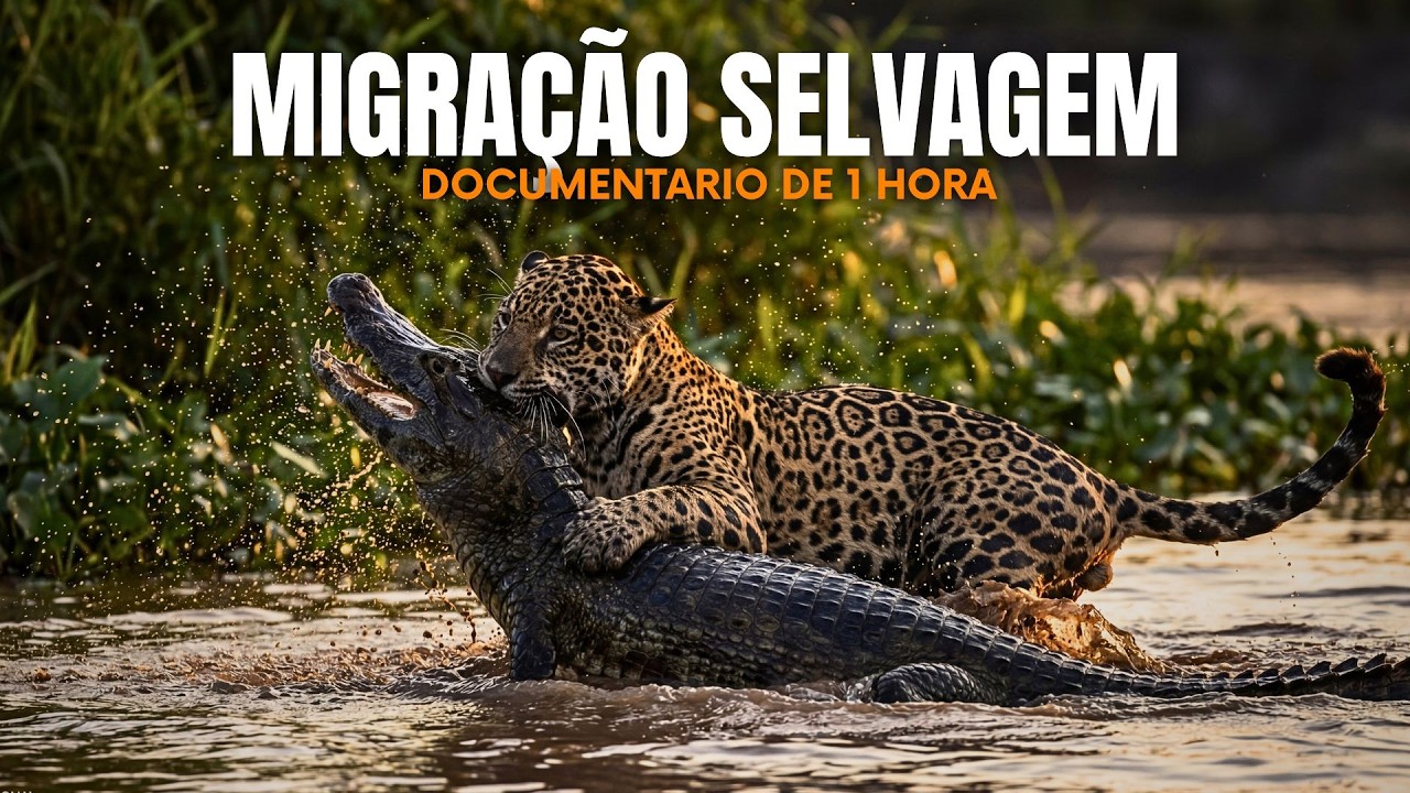 Migração Selvagem: Onças do Pantanal na Caçada aos Jacarés Migratórios