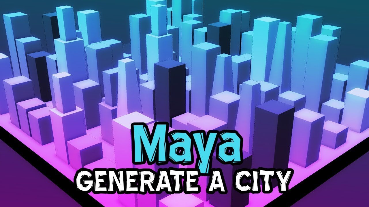 Быстро создайте город в Maya