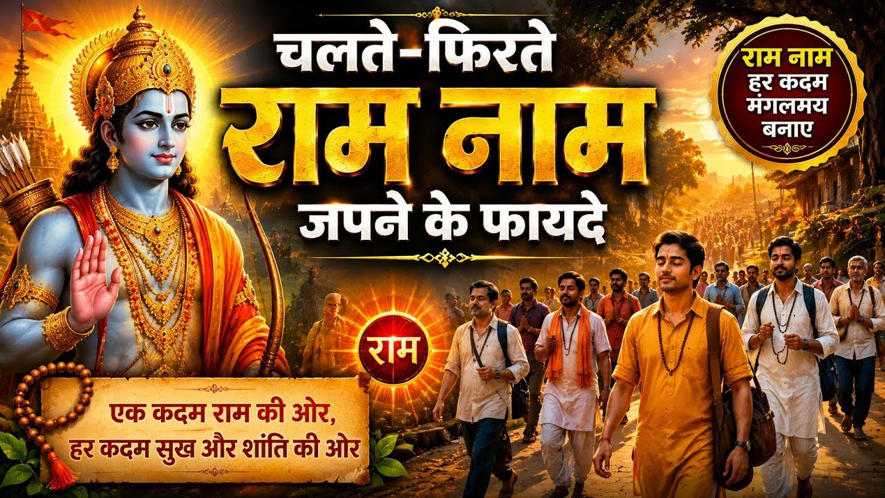 चलते-फिरते राम नाम जपने के 17 फायदे | Ram Naam Ki Mahima | Ram Naam Jap #ram #raamnaam