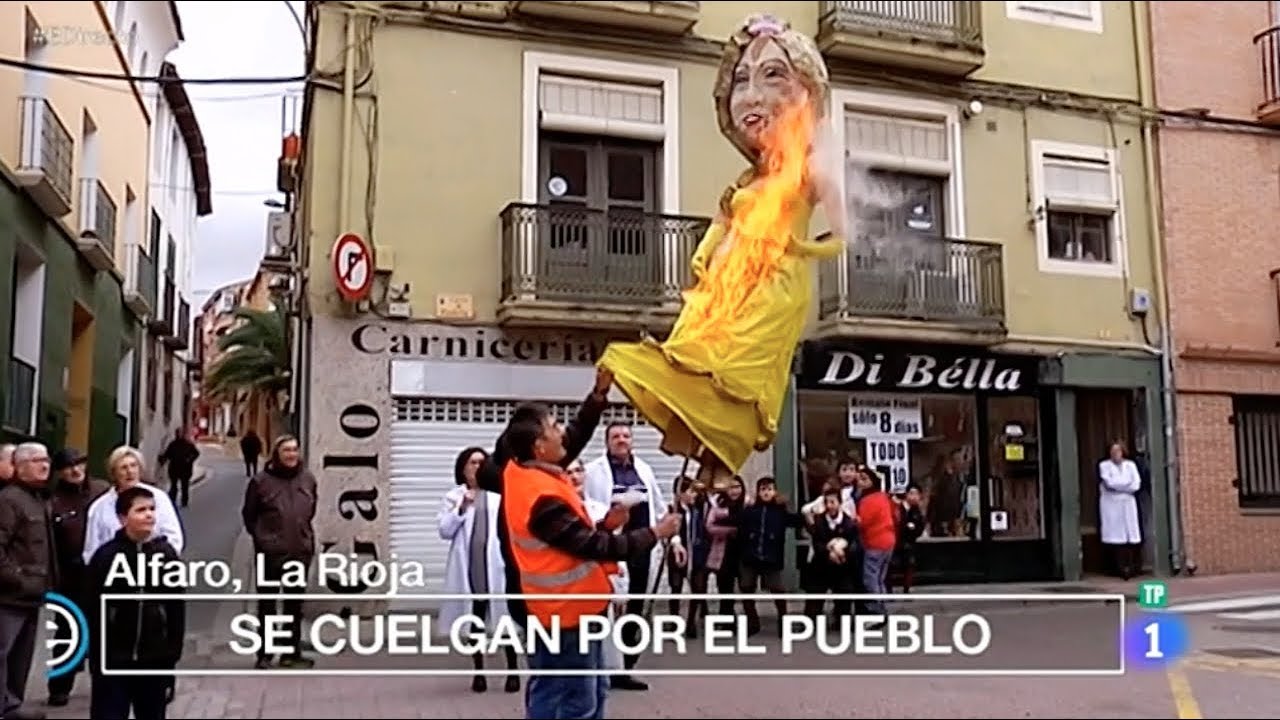 La Quema  de los Judas de Alfaro en España Directo