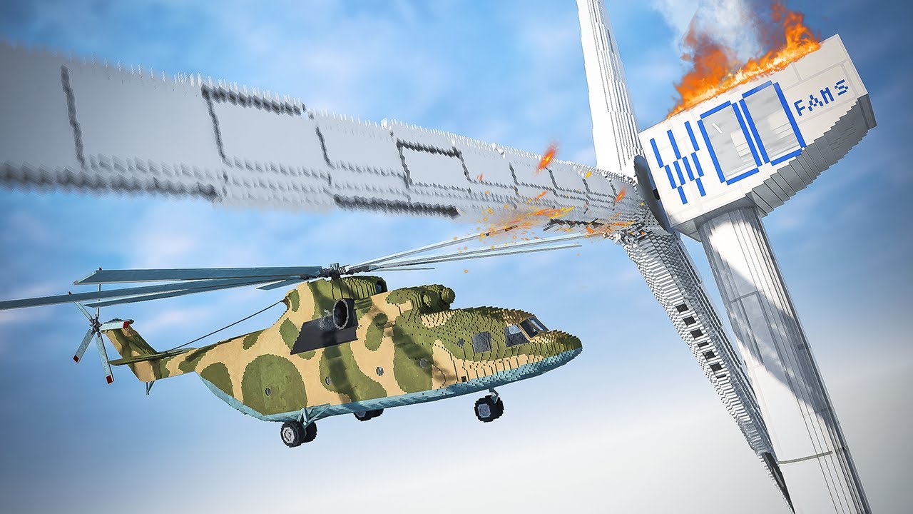 Helicopter Destroys Wind Turbine | Teardown