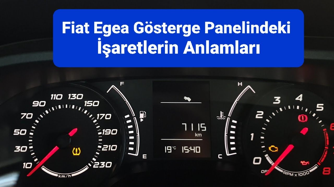 Fiat Egea Gösterge Panelindeki İşaretlerin Anlamları - Arıza lambaları