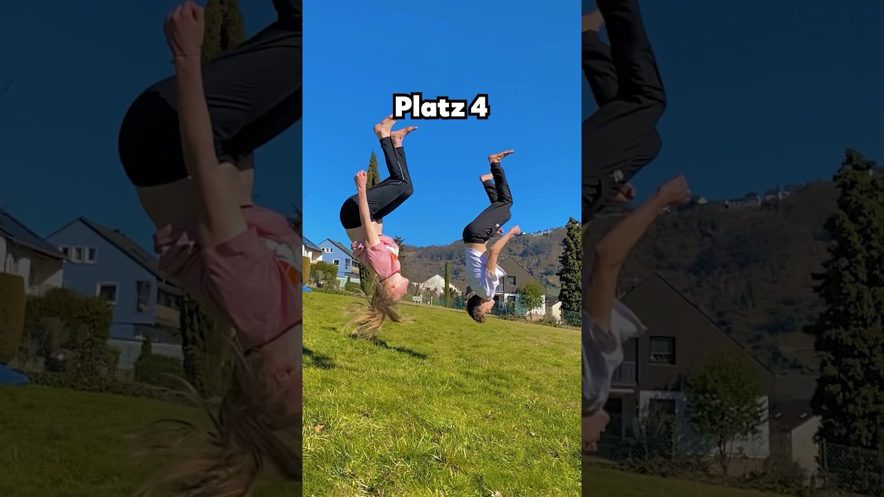 Meine TOP 5 SYNCHRONSTEN TURNTRICKS 😲 #turnen #bewerten #synchron