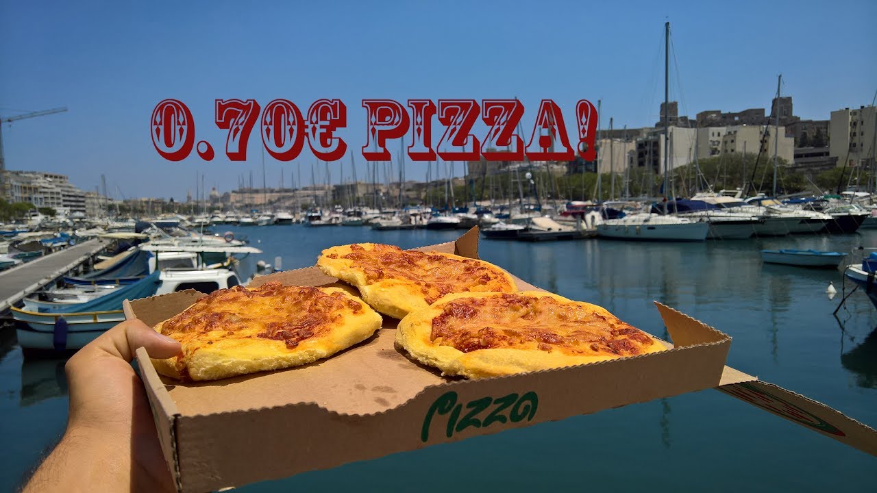 The 0.70&euro; pizza | Cheapest pizza in Malta