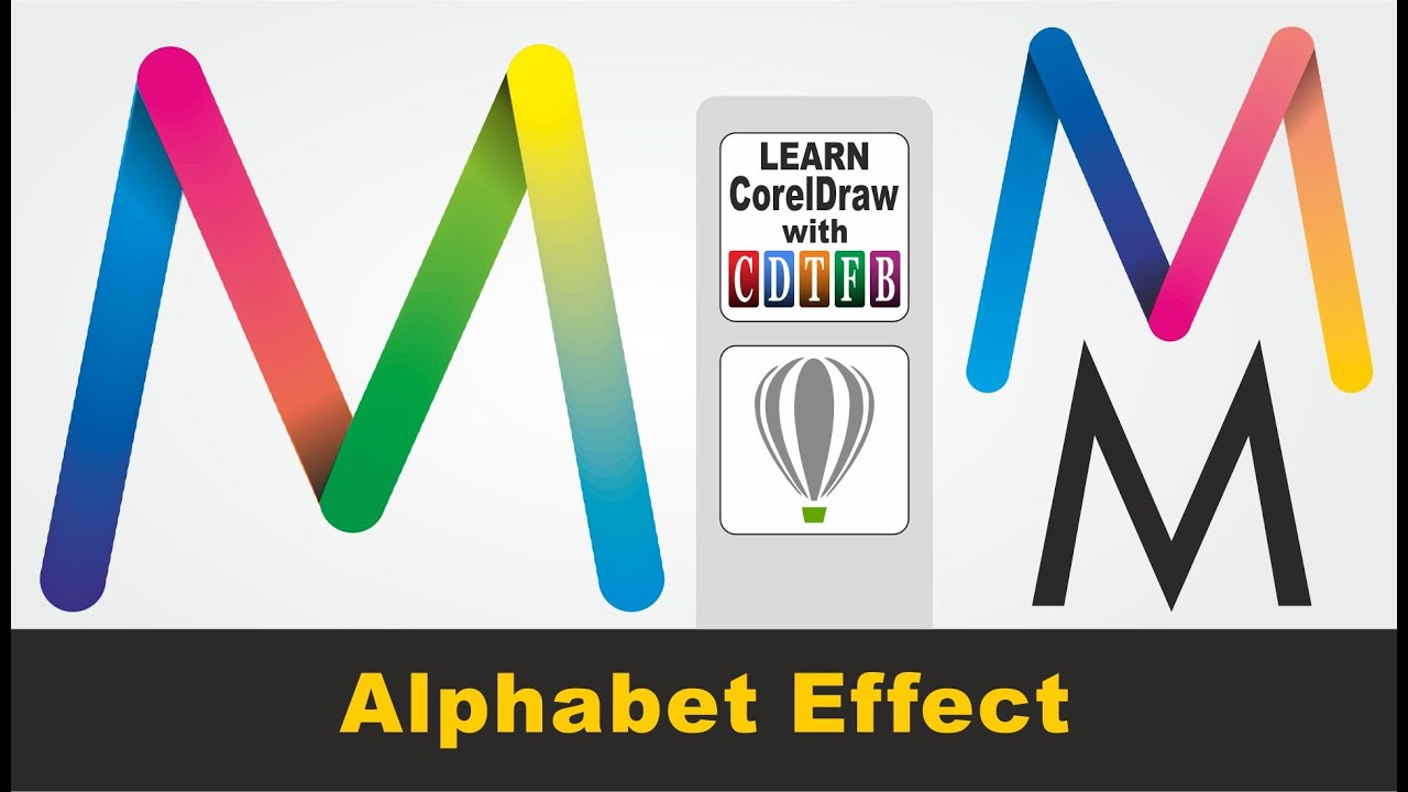 vector text effect in coreldraw , CDTFB