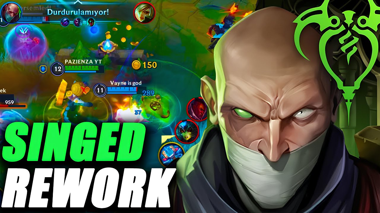 WILD RIFT SINGED REWORK DURDURULAMIYOR! METAYA KAFA ATTI