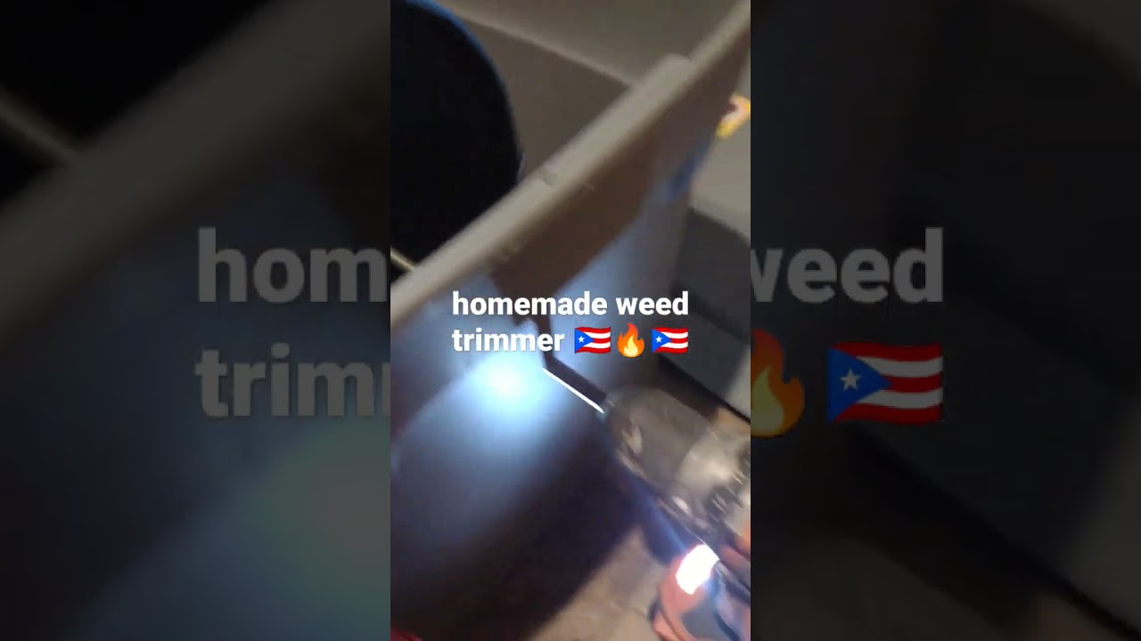 homemade weed trimmer...
