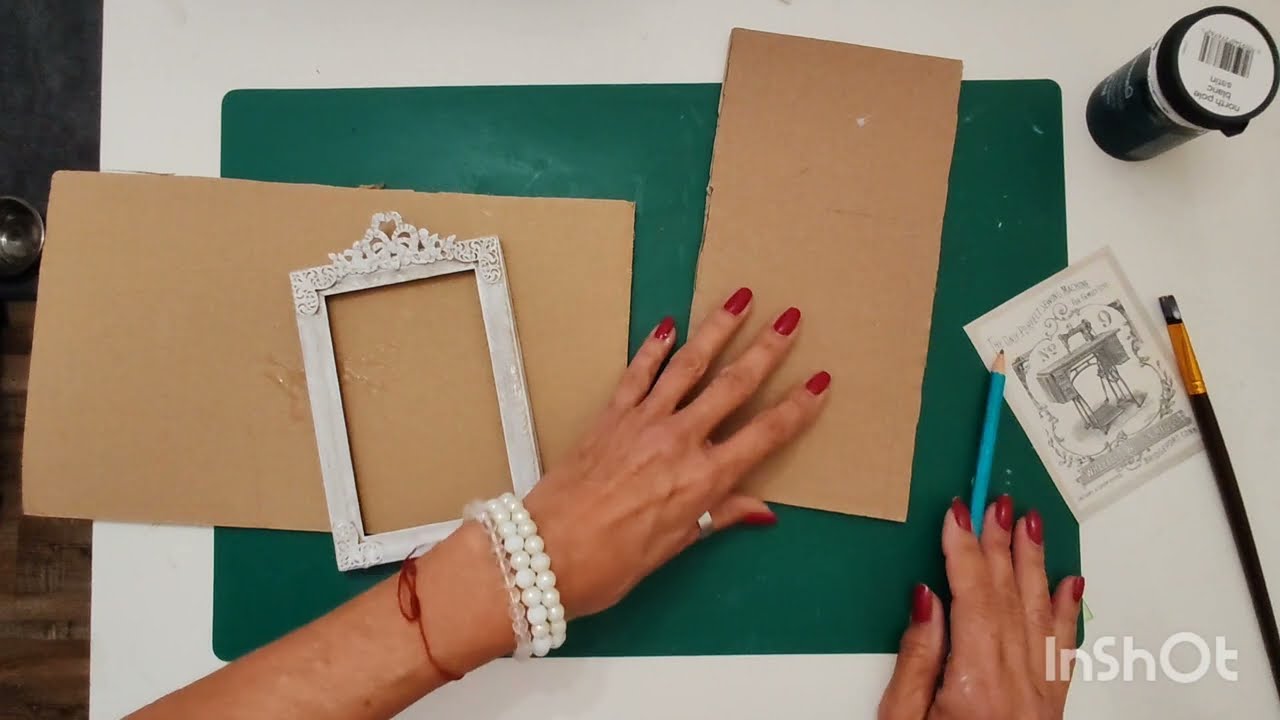 (9) Relooking cadre style Shabby  facile a faire