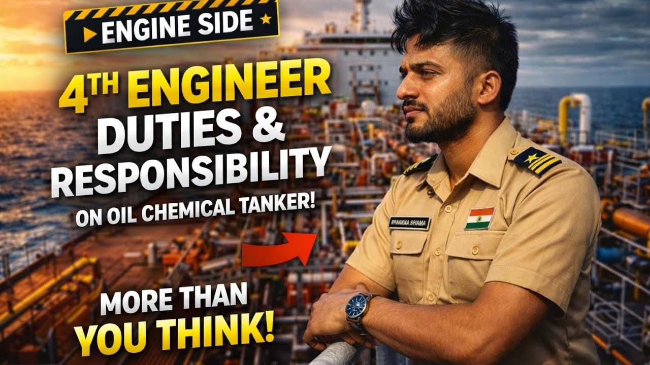 4th ENGINEER JOBS ONBOARD | MERCHANT NAVY | LIFE AT SEA