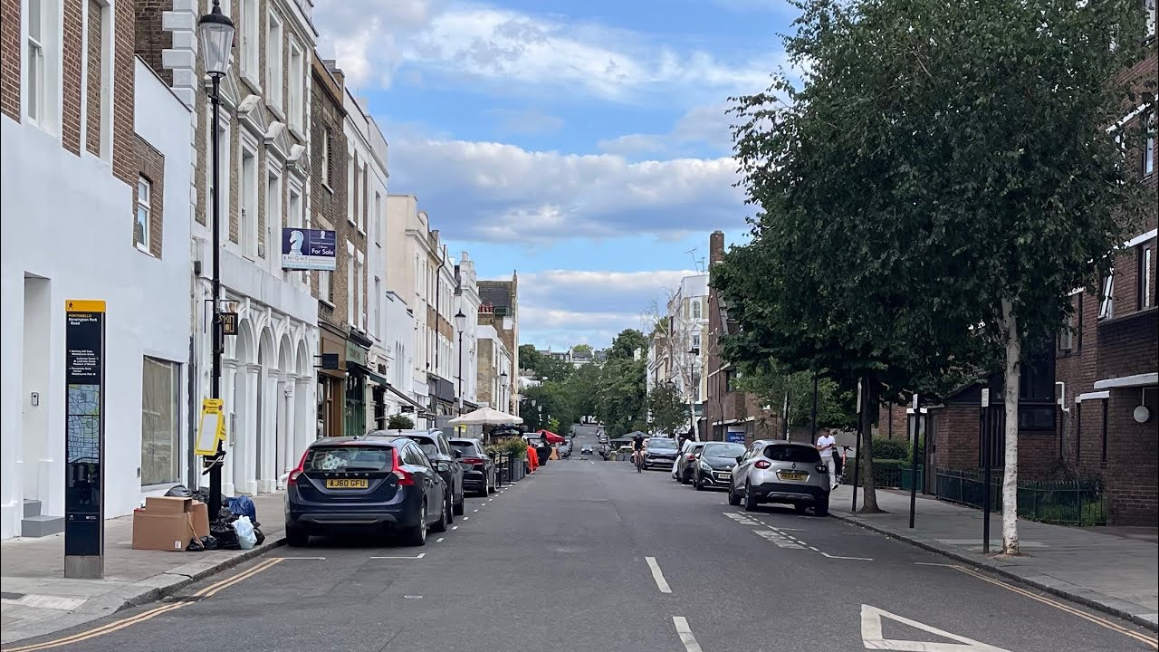 Walking around the Notting Hill in London