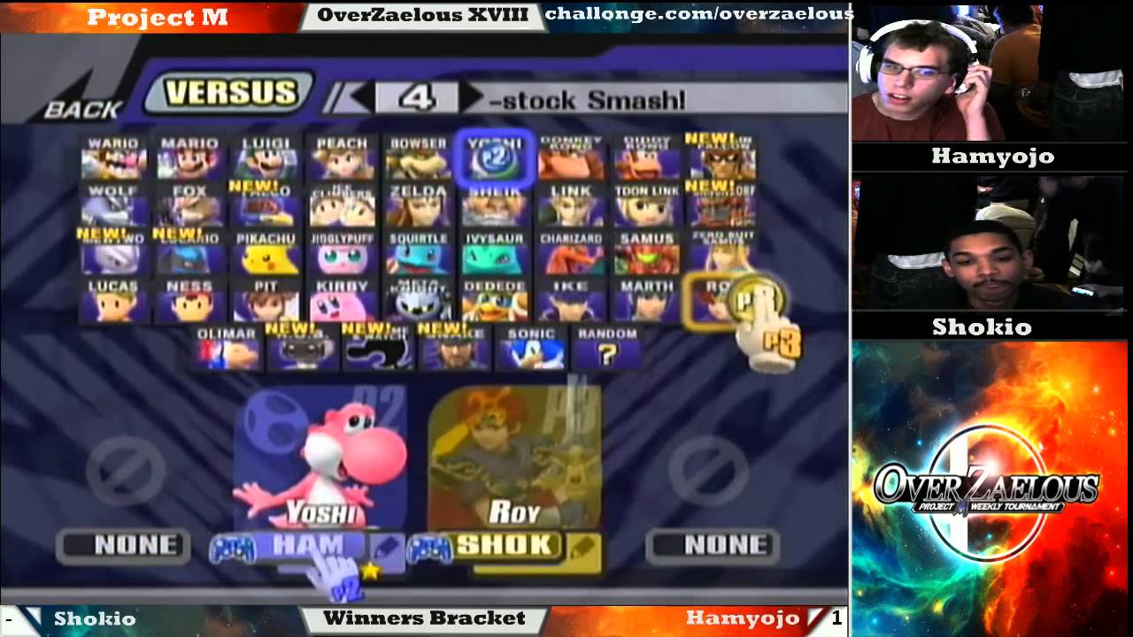 OverZaelous XVIII: Hamyojo(Yoshi) vs. Shokio(ZSS/Roy)