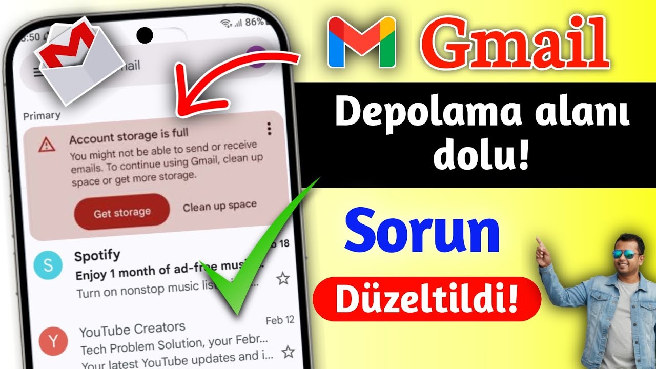 Gmail Hesabı Depolama Alanı Dolu Sorununu Giderin (2025) | You Might Not Send or Receive Emails