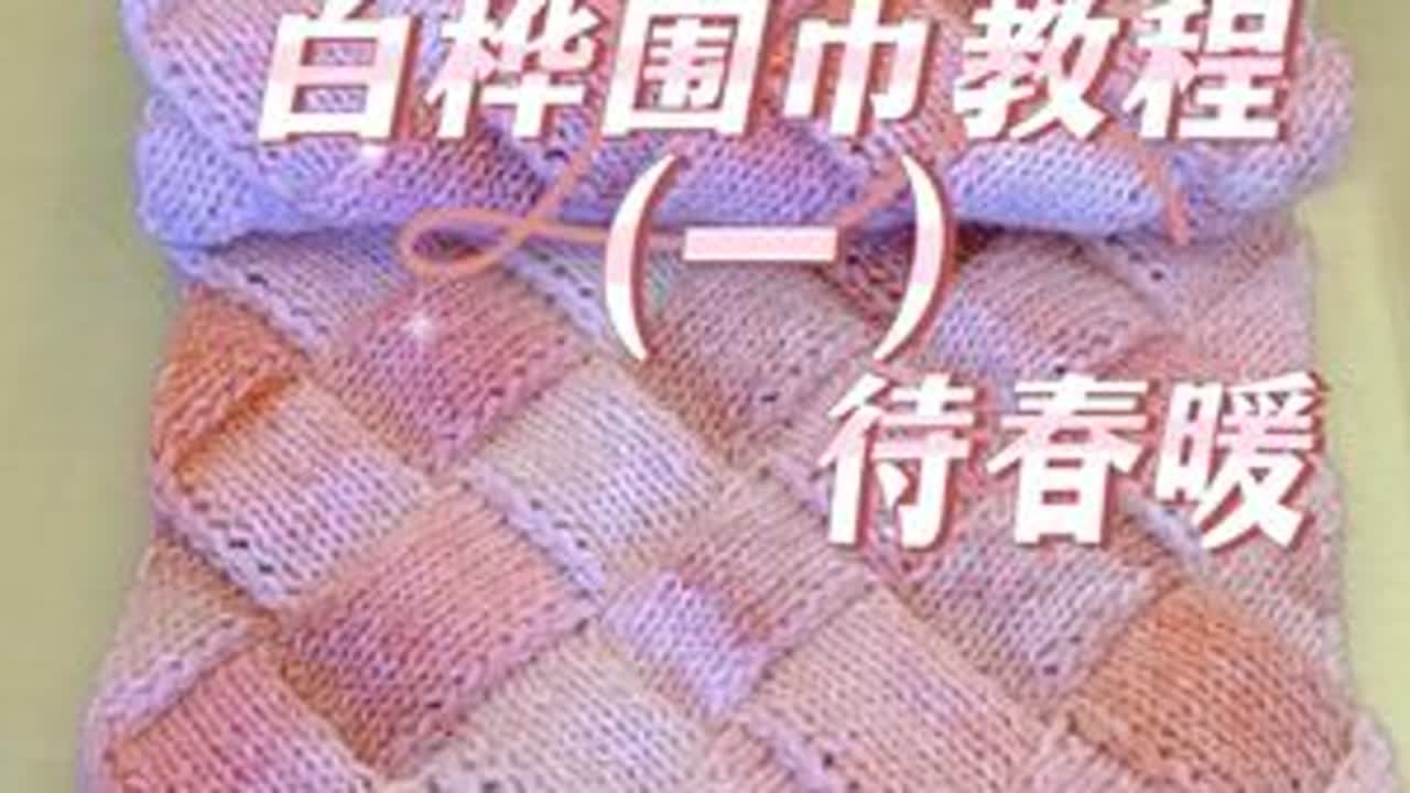 白桦围巾象征着纯洁与坚韧，同时也承载着丰富的文化寓意。 在可可托海的白桦林中，白桦树被视为忠贞爱情的象征，#手工编织零基础教学 #玩毛线