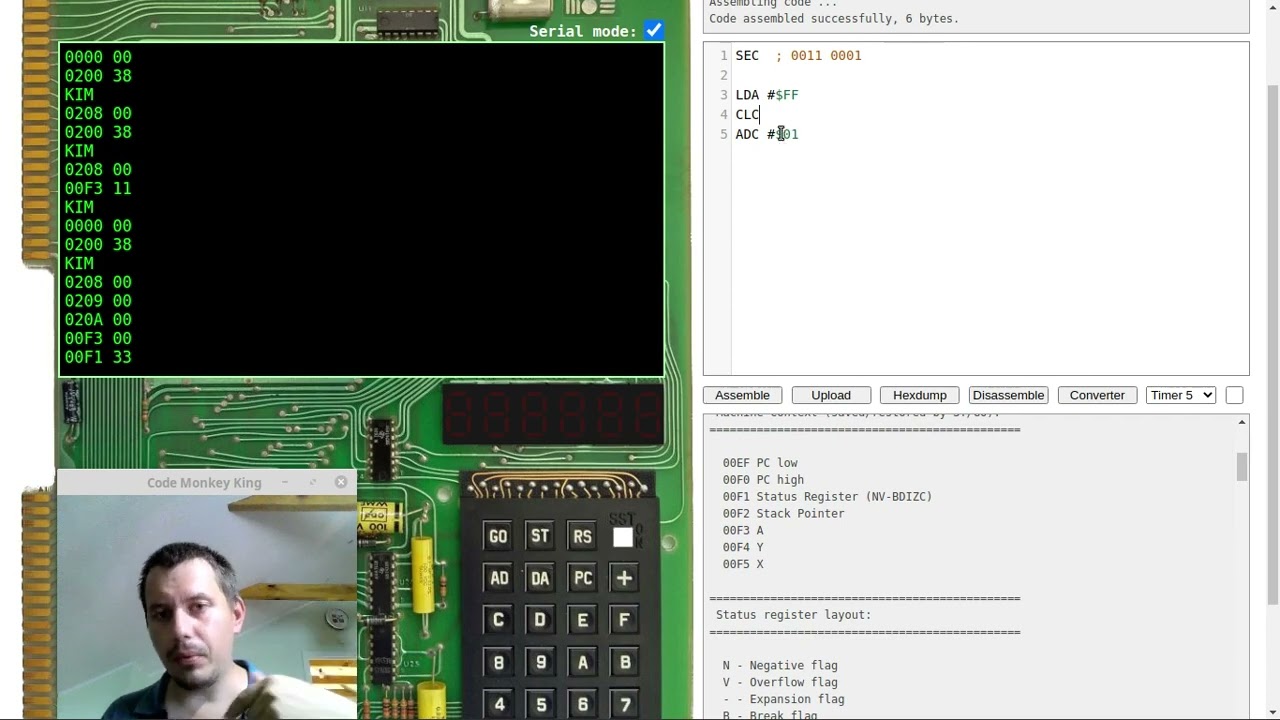 How to add two 16-bit numbers in 6502 assembly?