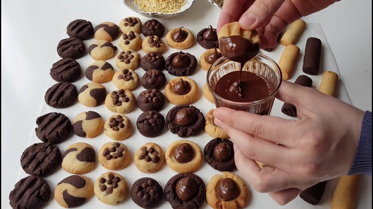 BİR HAMURLA ÇEŞİT ÇEŞİT KURABİYE 🍪 1 TARİFLE EVİNİZ PASTANE GİBİ OLSUN 😍