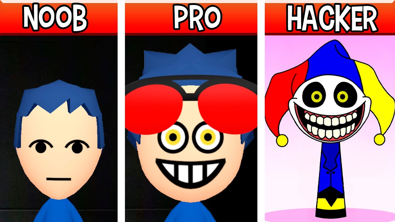 Mii The Prototype OC (from Poppy Playtime 5) : Noob, Pro, HACKER! / (Incredibox Sprunki)