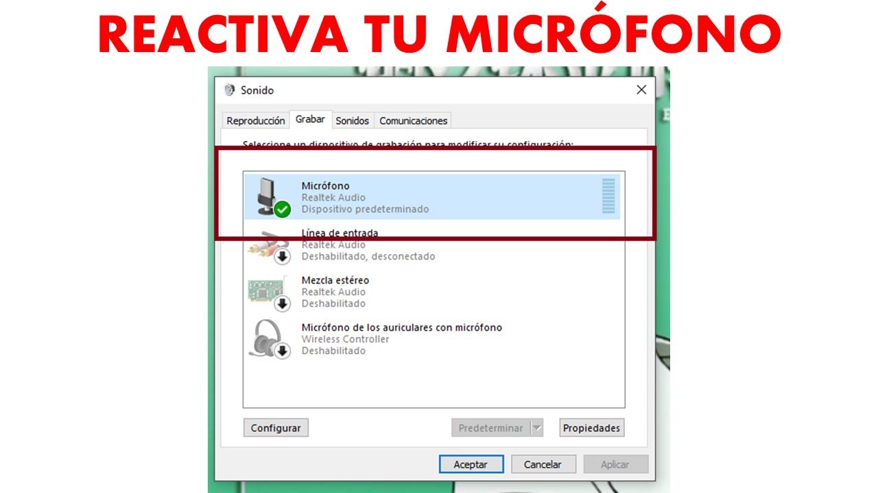 Mi laptop no reconoce mi microfono solucion definitiva