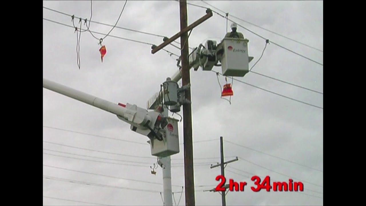 How long does it take to replace a utility pole?