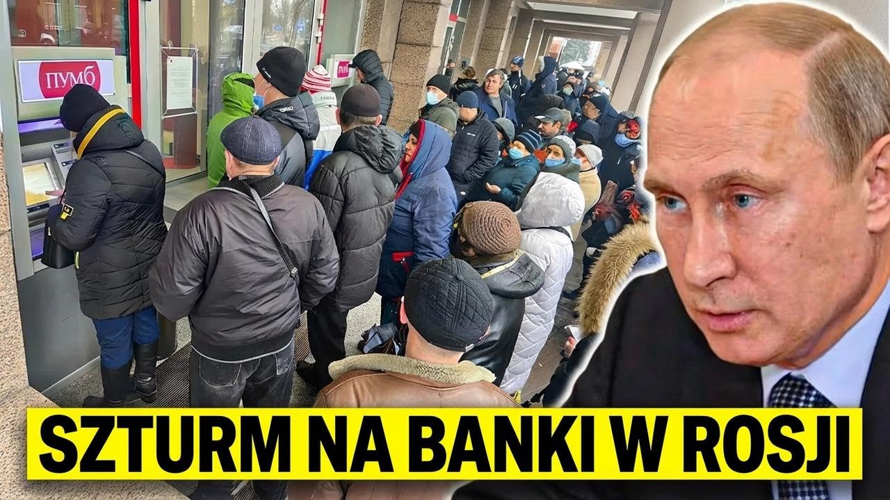 Banki Putina na skraju upadku – Rosjanie masowo wycofują miliardy