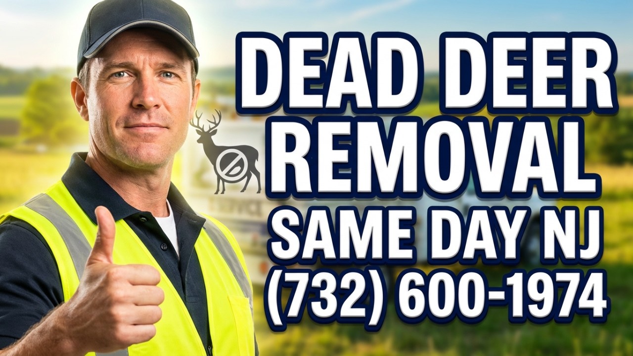 DEAD DEER REMOVAL HUNTERDON COUNTY NJ - CALL OUR NEW NUMBER FOR YOUR SAME DAY PICKUP (862) 658-2086