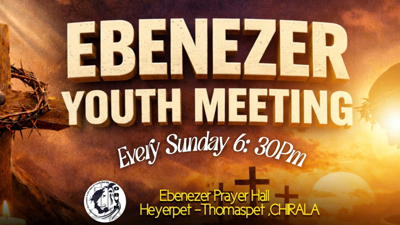 🔴EBENEZER's Youth Meeting || 08 MAR 2026 || Gospel Band Chirala