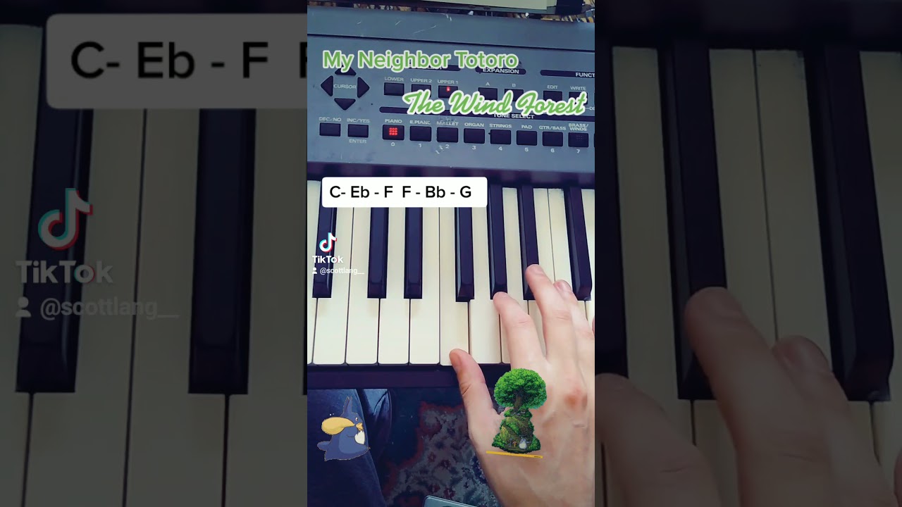 The Wind Forest - My Neighbor Totoro - Easy Piano Tutorial