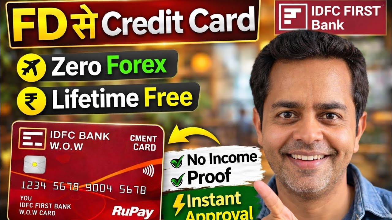 🔥 IDFC WOW Credit Card 2026 | Benefits + Apply Process 💳 FD से Free Card कैसे लें?