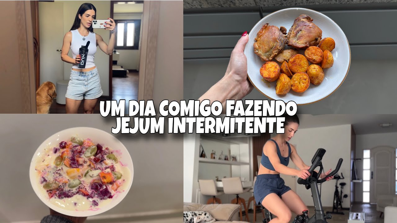 Um dia comigo fazendo JEJUM INTERMITENTE | -3kg em 1 mês!!!!
