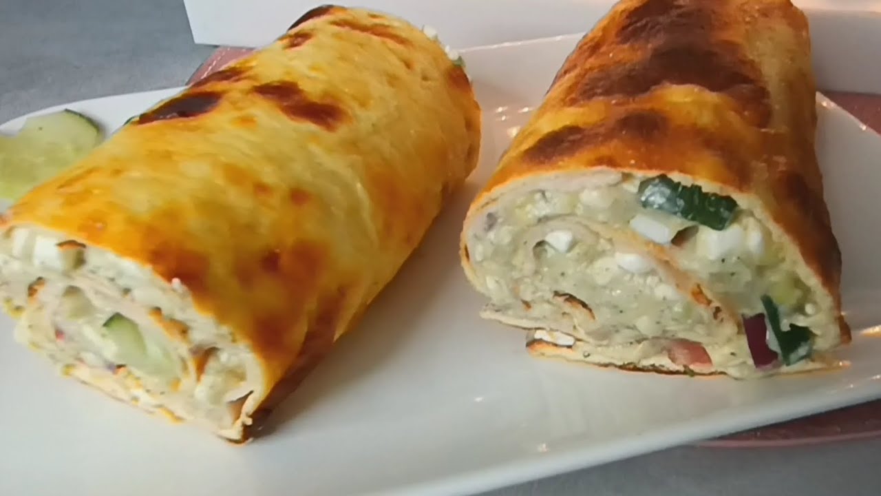 Hüttenkäse Wrap mit Avocado Diät Rezept abnehmen wenig Kalorien Protein
