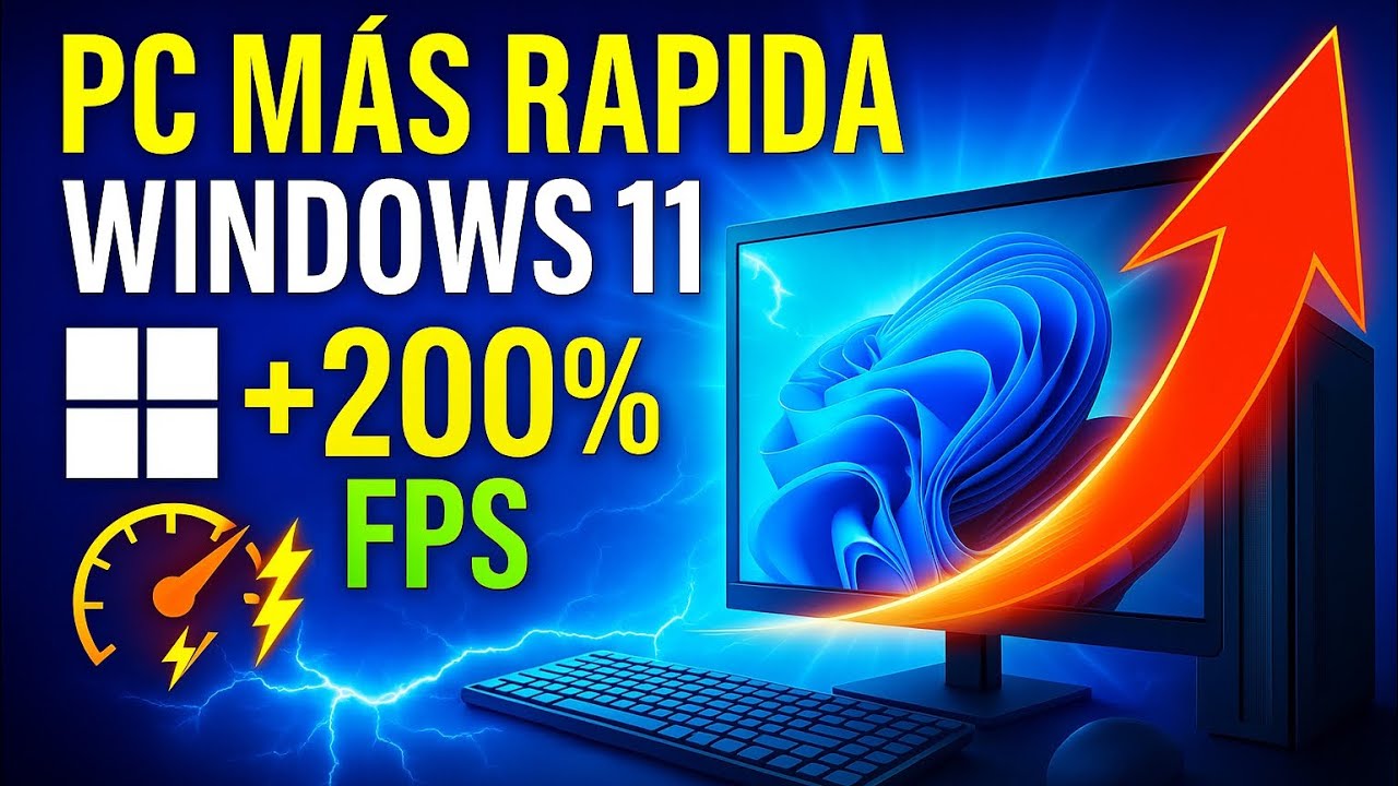 WINDOWS 11 +200% 🚀 | Optimiza y Acelera tu PC (Guía 2025) +FPS y Rendimiento
