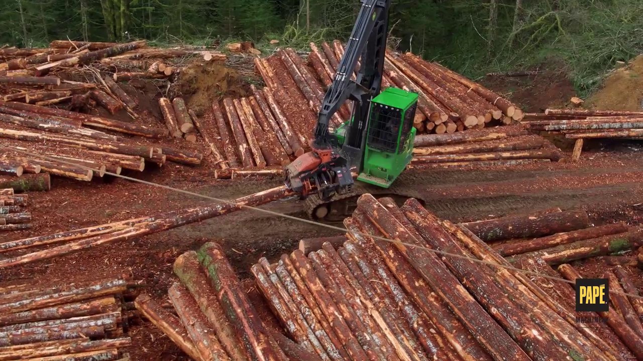 In action: Pap&eacute; Machinery Forestry Equipment (DRONE FOOTAGE)