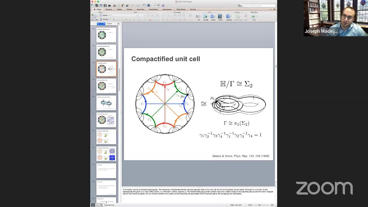 Joseph Maciejko: Flat bands and band touching in hyperbolic lattices