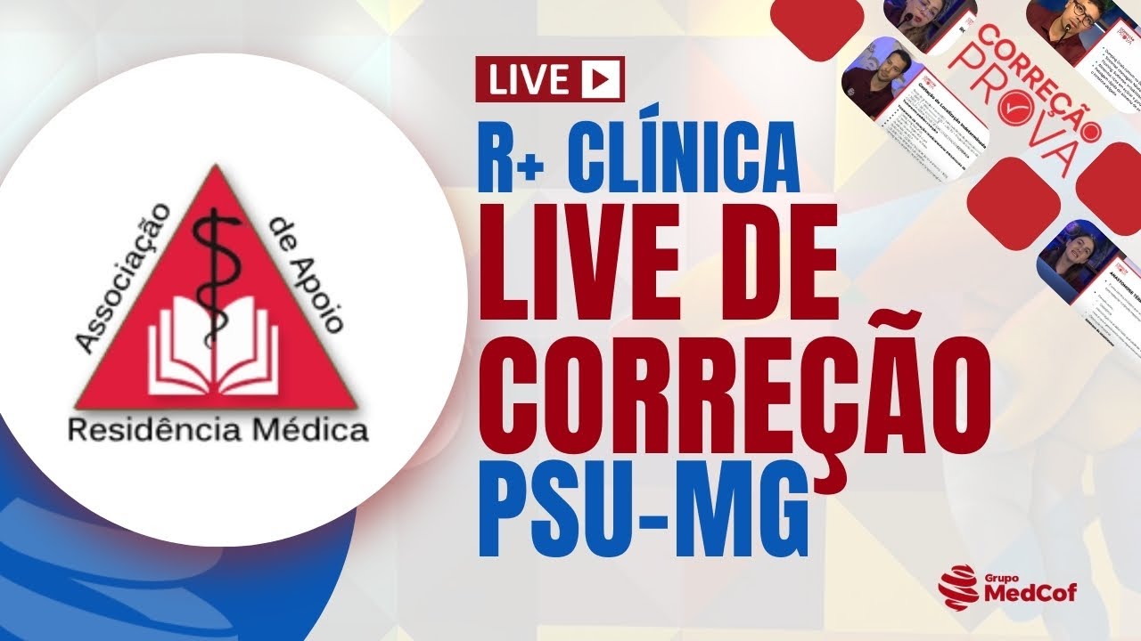 GABARITO PSU-MG R+ Clínica Médica | Residência Médica 2026 – Correção da Prova PSU-MG R+ CM