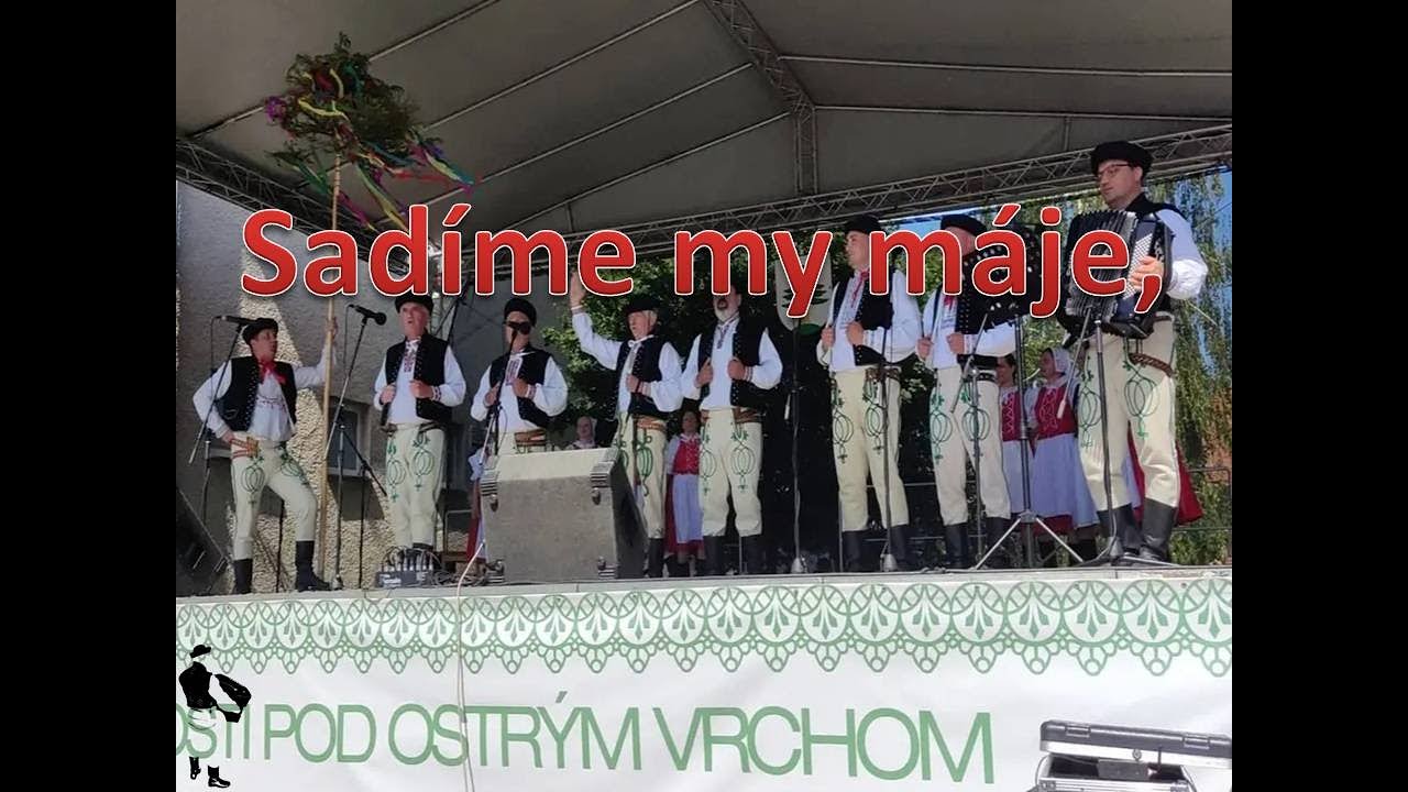 Sadíme my máje, Ľudové piesne v podaní folklórnej skupiny Rovienca