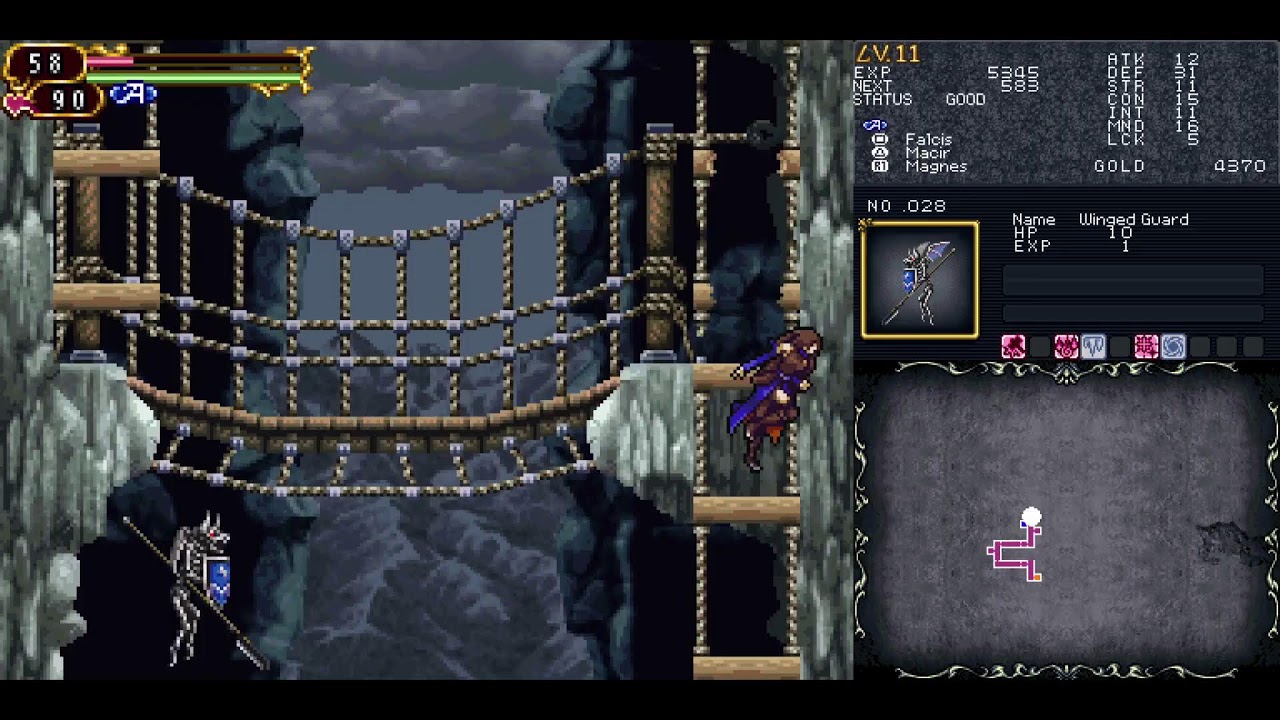 Castlevania Order of Ecclesia Gameplay