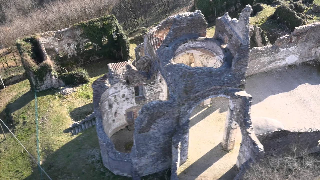 Abbazia di Nervesa vista dal drone   remotom